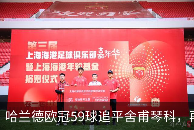 哈兰德欧冠59球追平舍甫琴科，再进1球将刷新梅西两项纪录