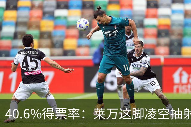40.6%得票率：莱万这脚凌空抽射当选本轮最佳进球